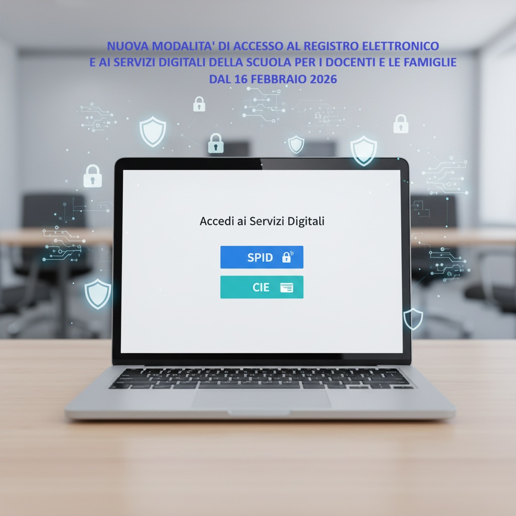 Accesso al registro elettronico tramite SPID o CIE dal 16 febbraio 2026 per docenti e famiglie